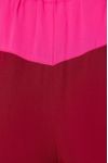 Calça Bicolor Com Cadarço Cintura