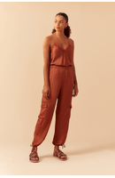 Calça Cetim Jogger