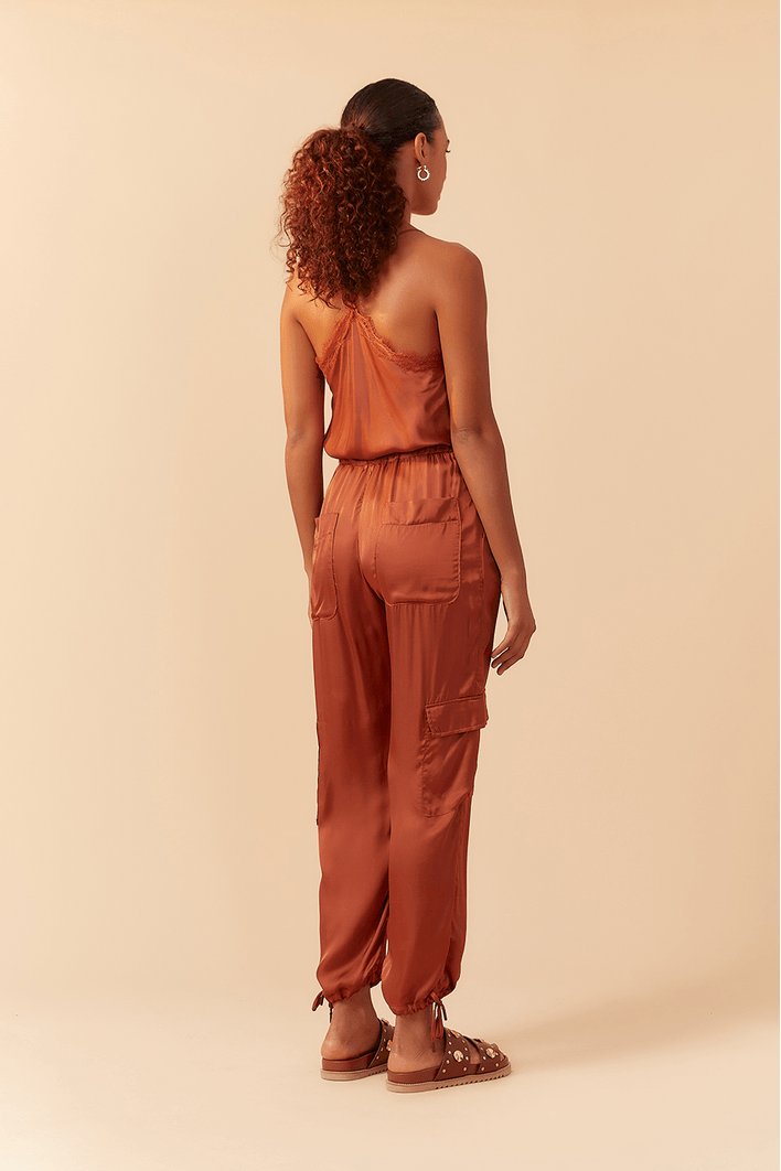 Calça Cetim Jogger