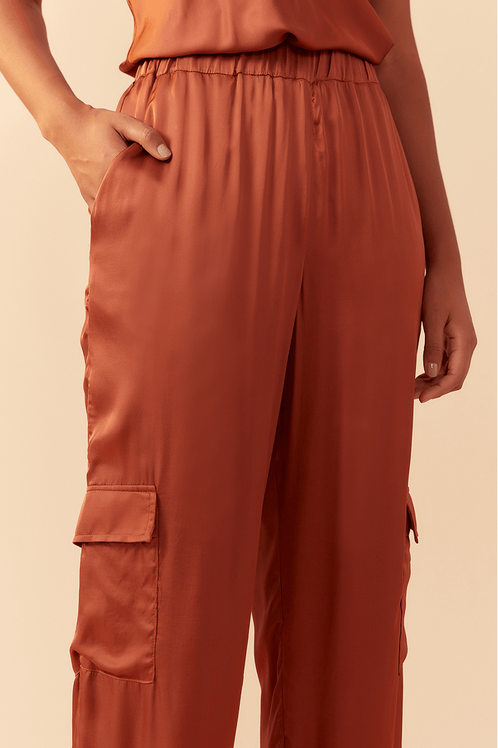 Calça Cetim Jogger