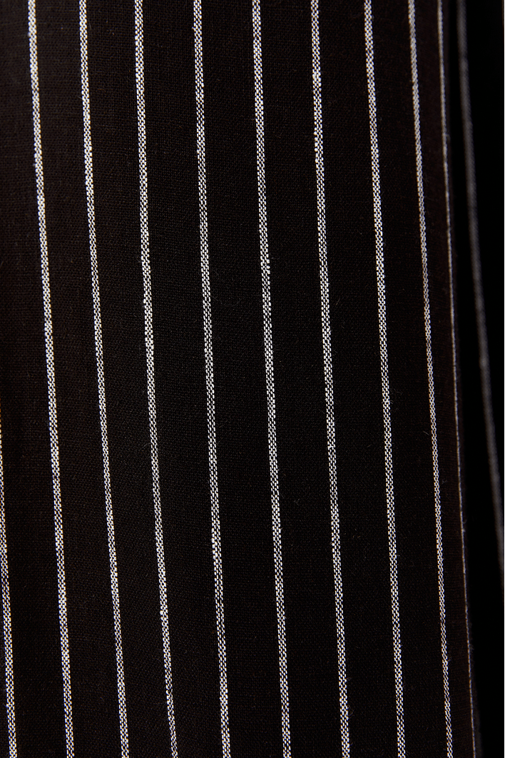 Calça Risca de Giz Braguilha Diagonal