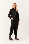 Calça Alfaiataria Malha Leather