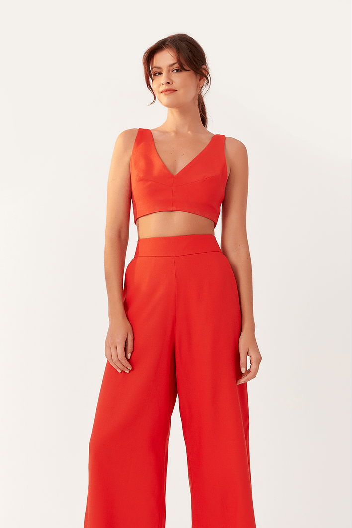 Calça Linho Bolso Faca Bf