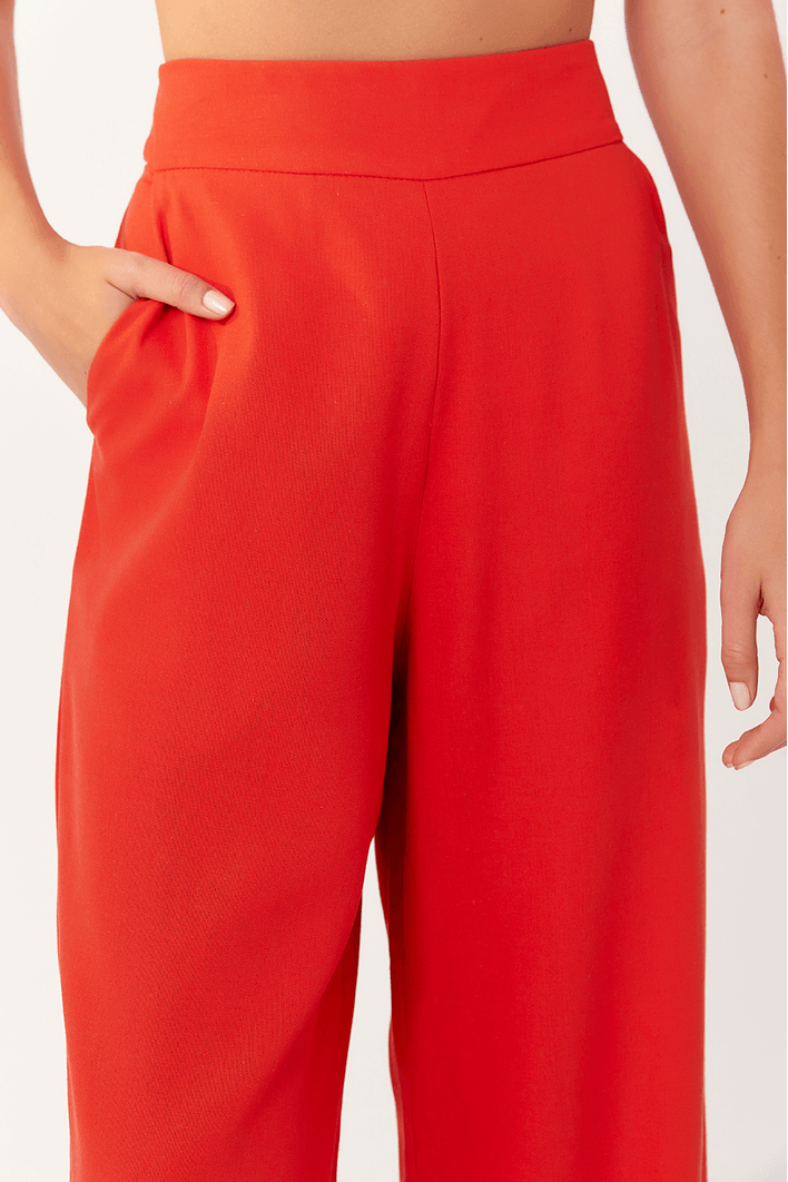 Calça Linho Bolso Faca Bf