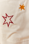 Calça Linho Bordado Estrelas