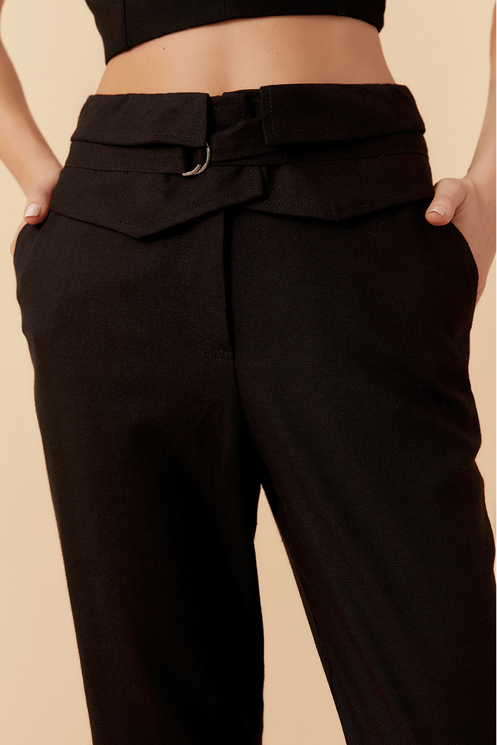Calça Linho Cinto Destacável