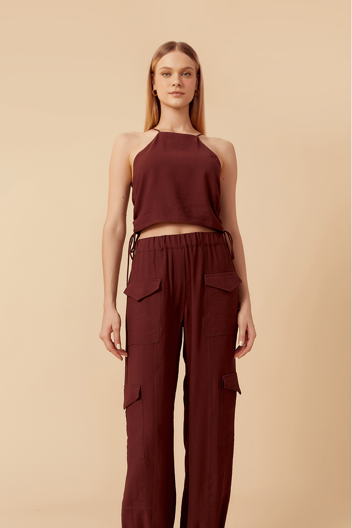 Calça Bolsos E Barra Regulável