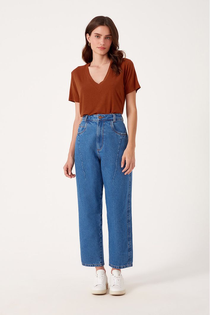 Calça Jeans Pespontos