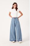 Calça Jeans Maxi Pantalona