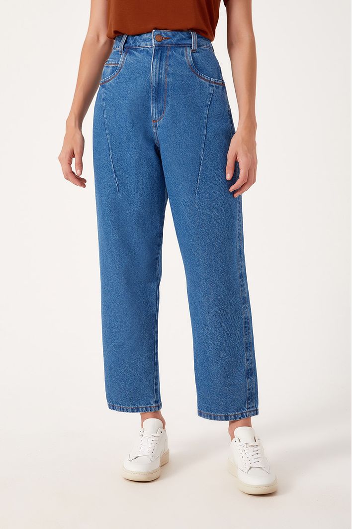 Calça Jeans Pespontos