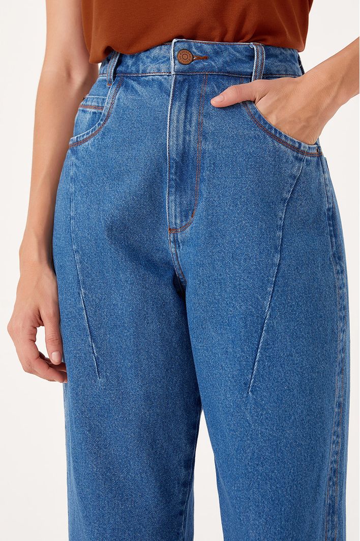 Calça Jeans Pespontos