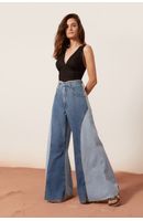 Calça Jeans Bicolor