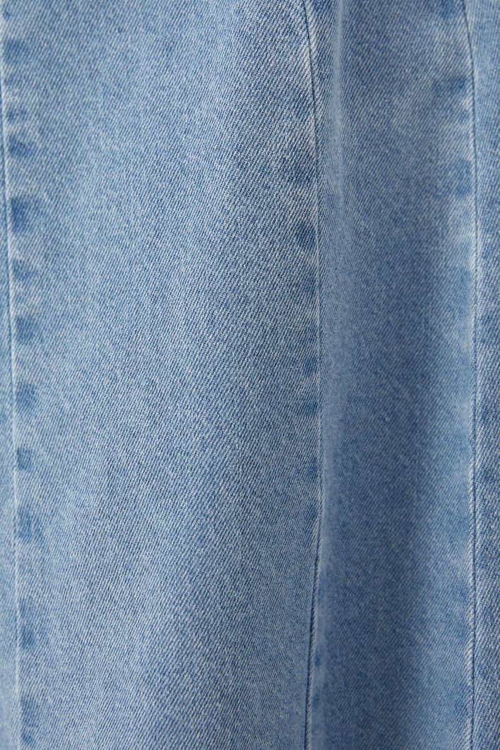 Calça Jeans Maxi Pantalona
