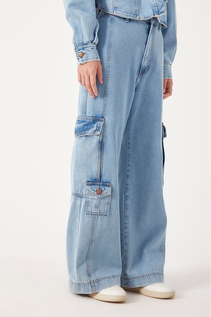 Calça Jeans Bolsos