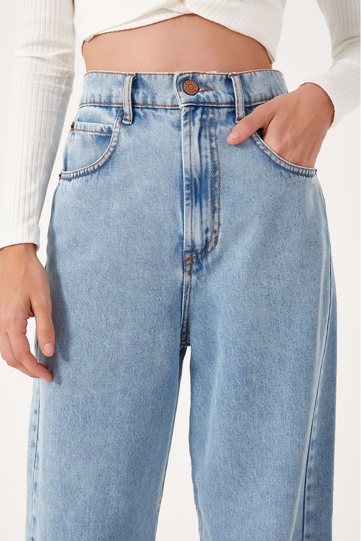 Calça Jeans Reta