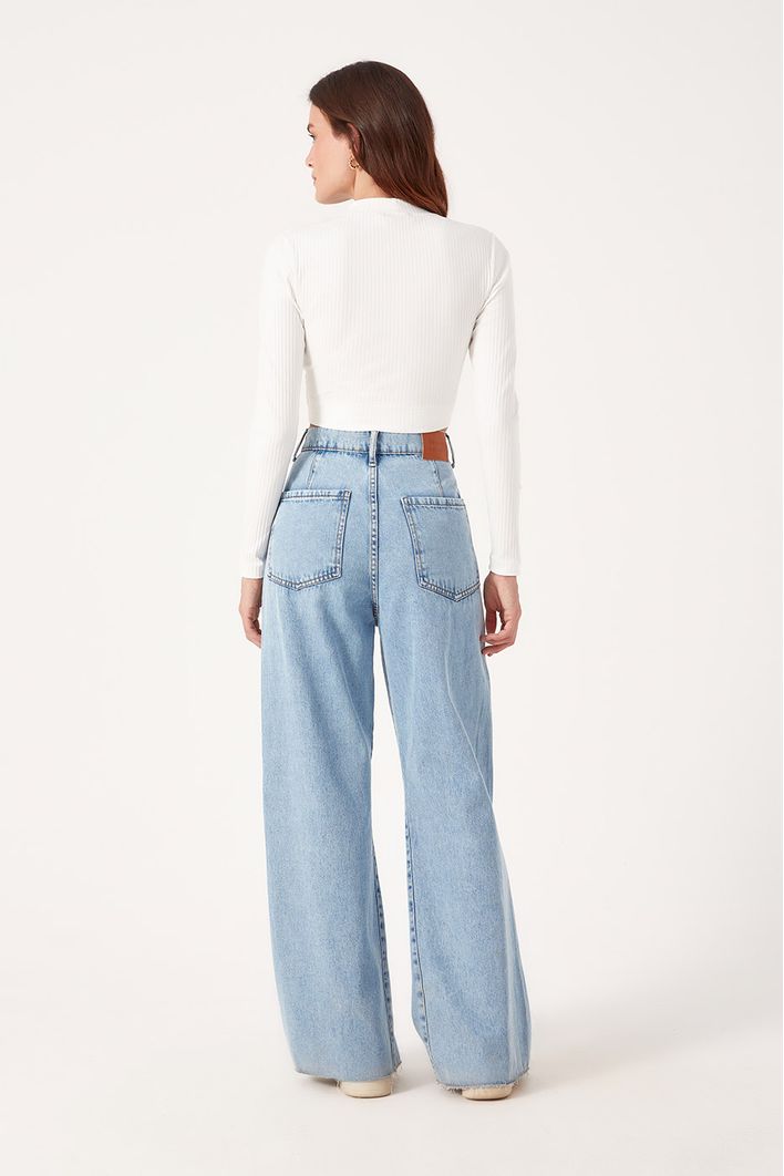 Calça Jeans Reta