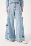 Calça Jeans Detalhe Estrelinhas