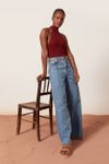 Calça Jeans Boyfriend Prega