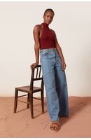 Calça Jeans Boyfriend Prega