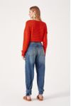 Calça Jeans Detalhe Zig Zag