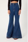Calça Jeans Flare Dark