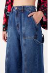 Calça Jeans Detalhe Pespontos
