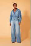 Calça Jeans Alfaiataria Bainhas
