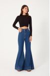 Calça Jeans Flare Dark