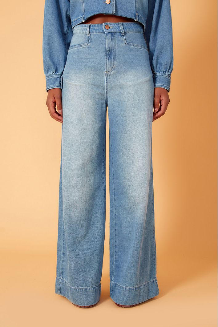 Calça Jeans Alfaiataria Bainhas