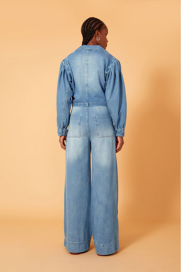 Calça Jeans Alfaiataria Bainhas