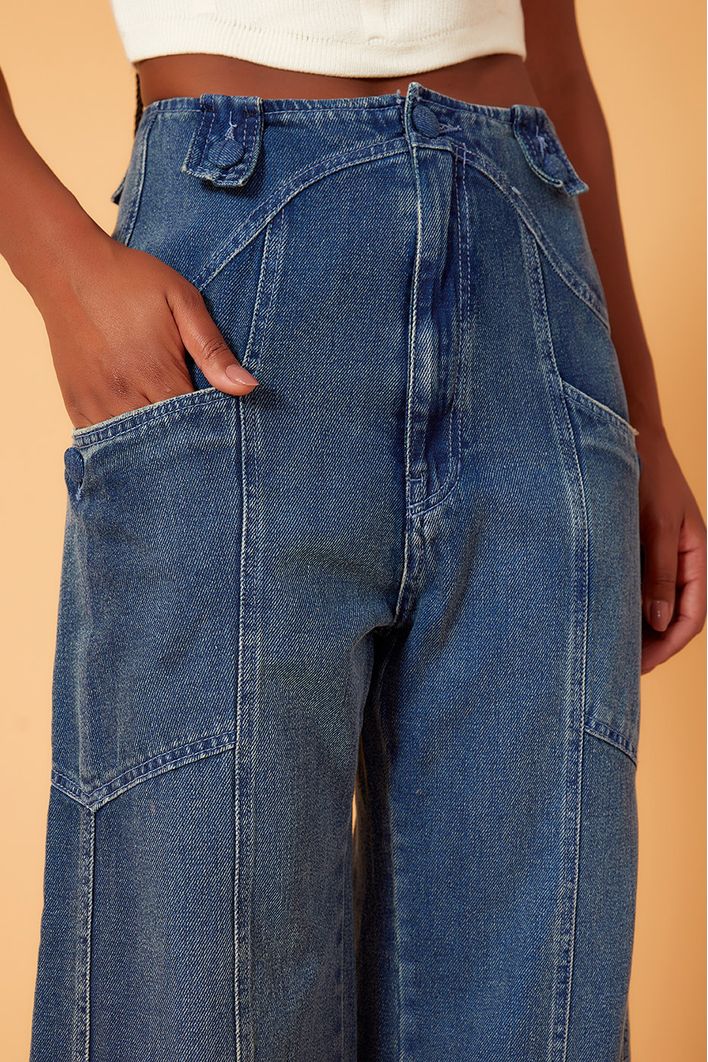Calça Jeans Botões