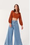 Calça Jeans Cropped Bainha