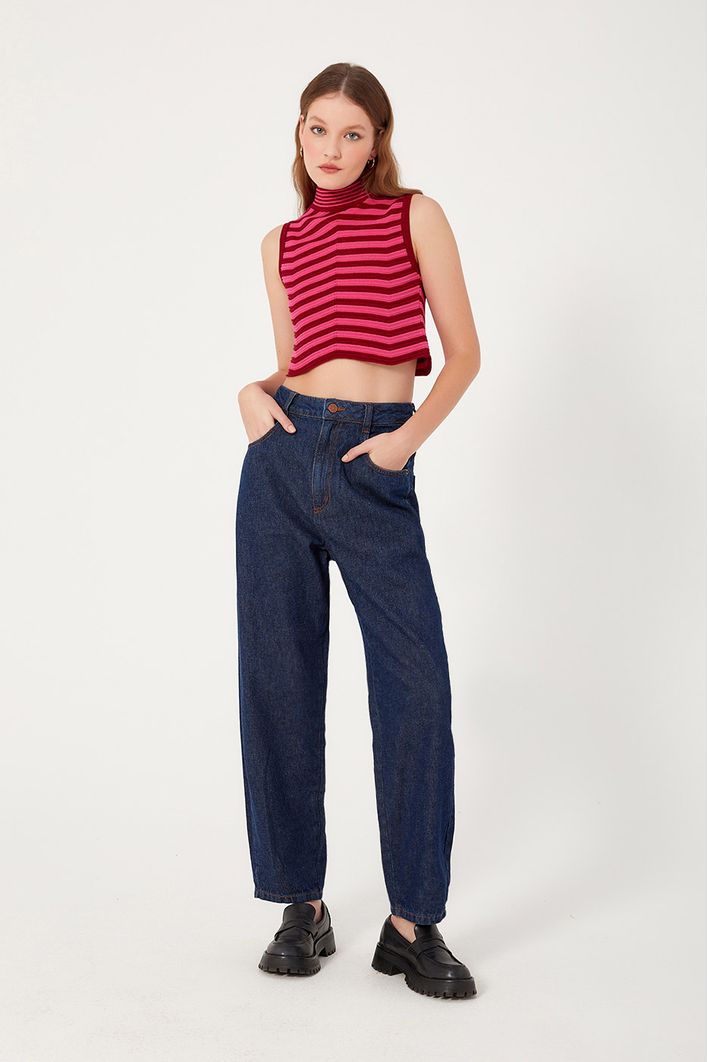 Calça Jeans Ballon