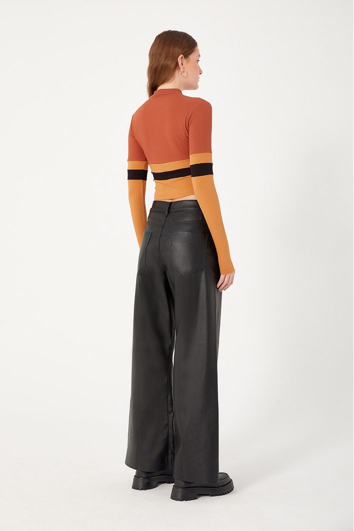 Calça Boyfriend Leather