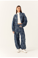 Calça Jeans Patchwork