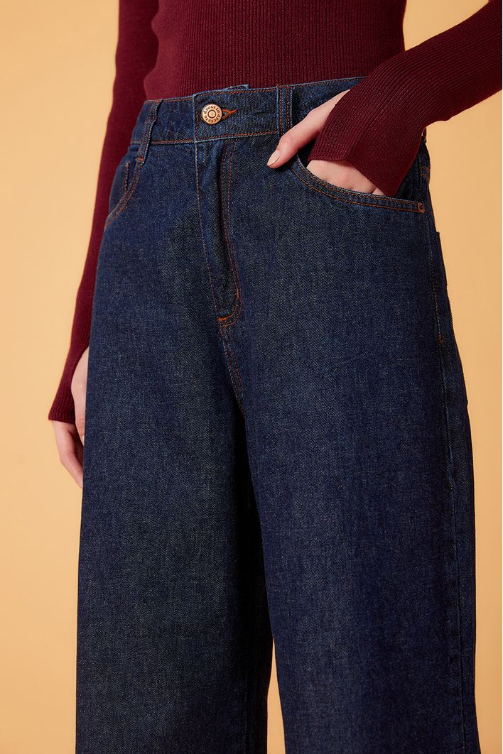 Calça Jeans Cropped