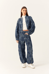 Calça Jeans Patchwork