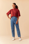 Calça Jeans Recortes Pala