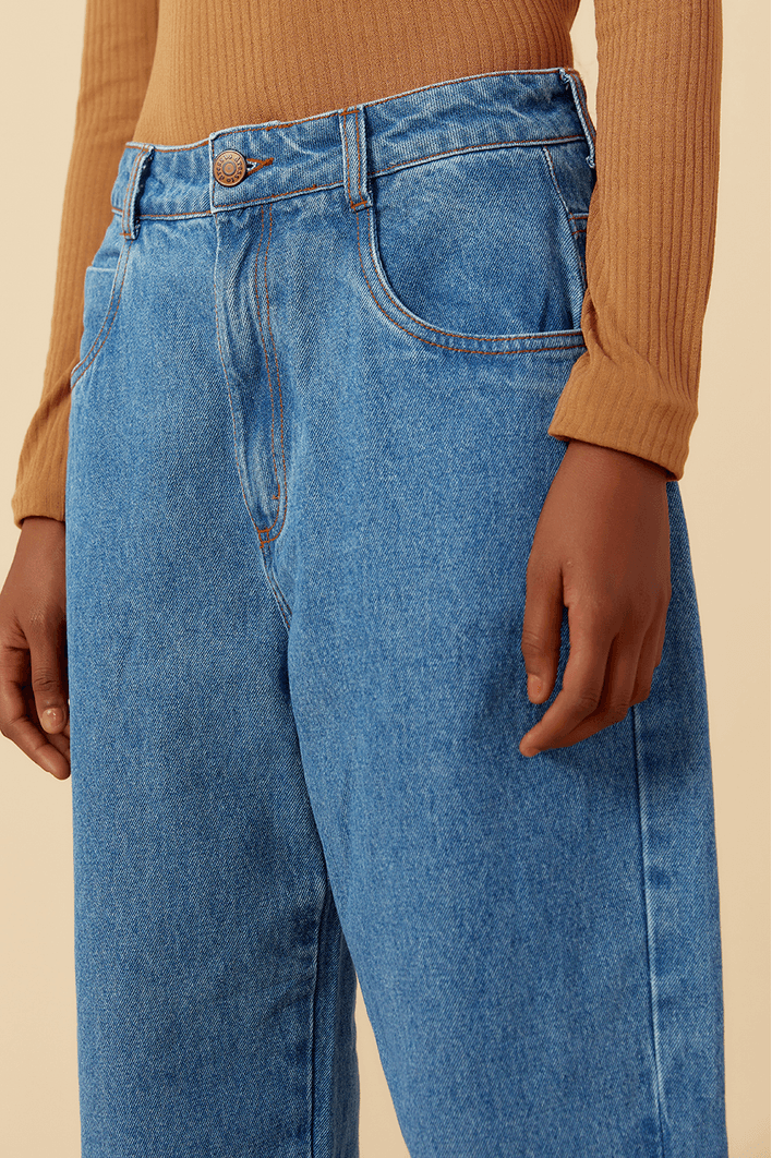 Calça Jeans Ballon