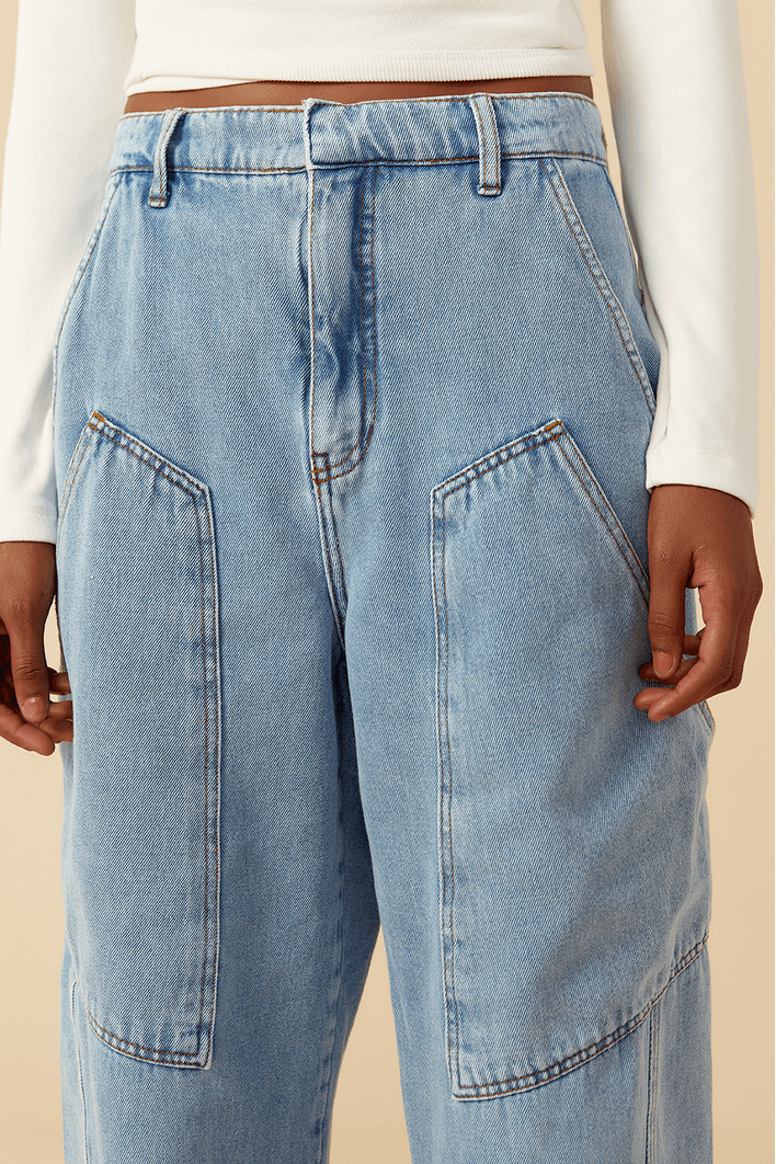 Calça Jeans Recortes