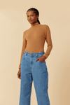 Calça Jeans Ballon
