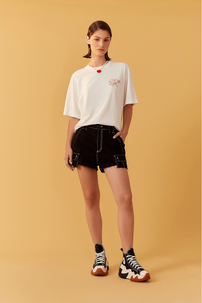 Short Sarja Cargo Pespontos