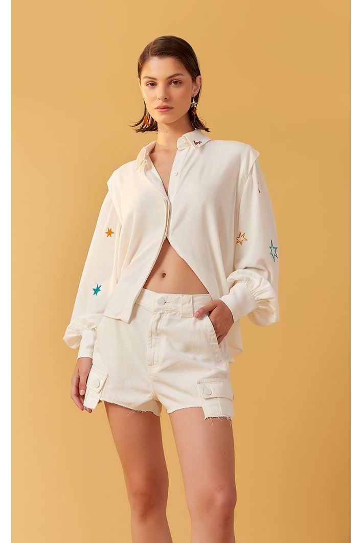 Short Sarja Cargo Pespontos