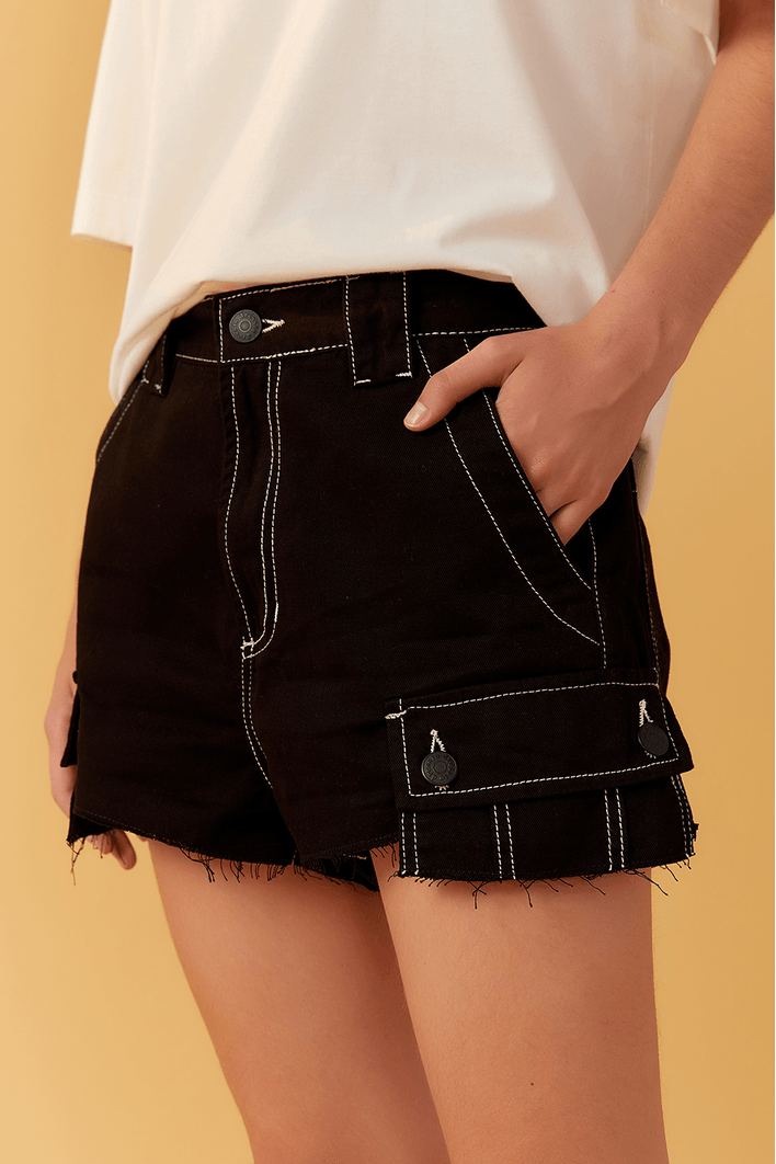 Short Sarja Cargo Pespontos
