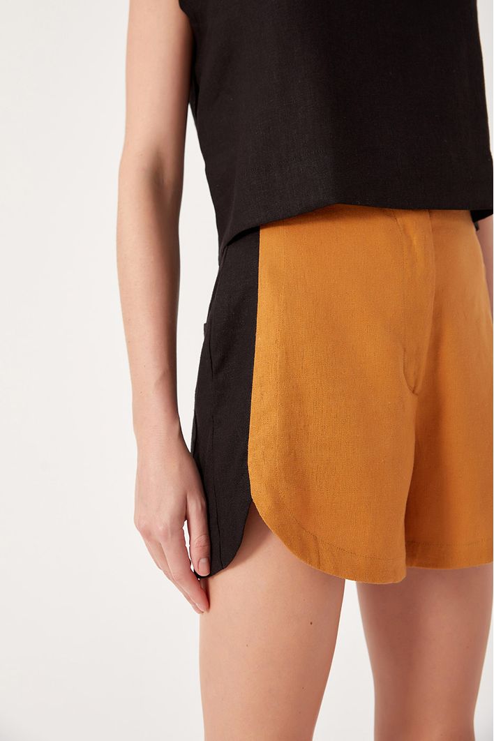 Short Linho Bicolor