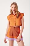 Short Linho Recortes Color