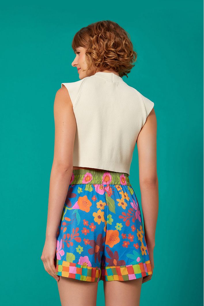 Short Estampa Jardineira