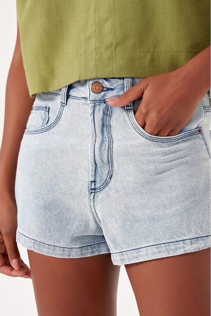 Short Jeans Detalhe Pence