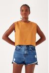 Short Jeans Detalhe Zig Zag
