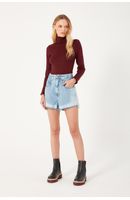 Short Jeans Barra Marcada